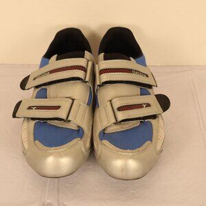 Diadora Men's Bike Shoes Size Eur 43.5 2006 1.46724 Silver and Blue